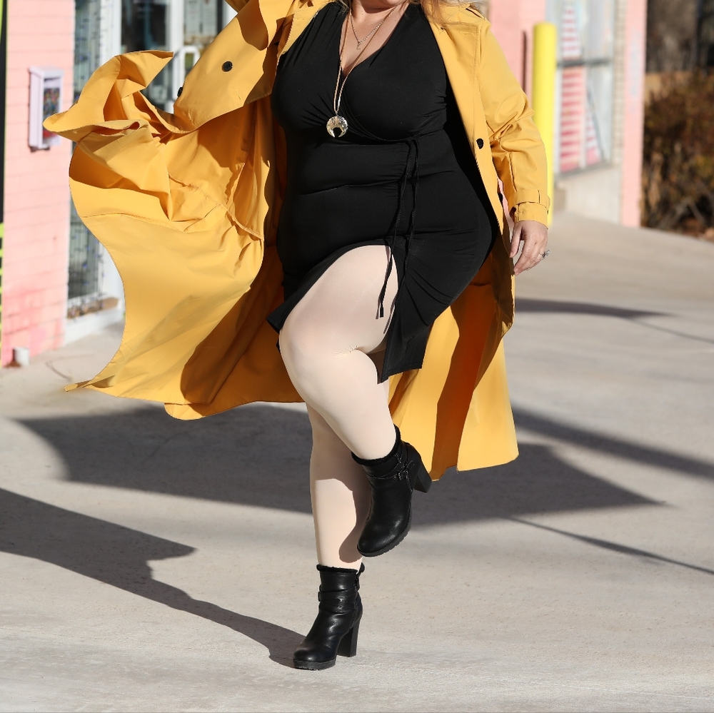 LBD - Little Black Dress in plus size with a little cinch on the side